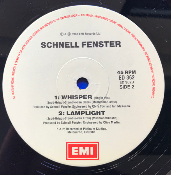 Schnell Fenster : Whisper (12")