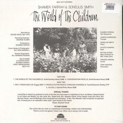 Shamek Farrah & Sonelius Smith : The World Of The Children (LP, Album, RE, RM)