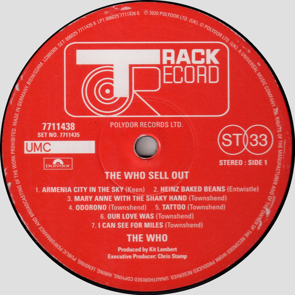 The Who : The Who Sell Out (LP, Album, RE, RM + LP + Dlx, RM)
