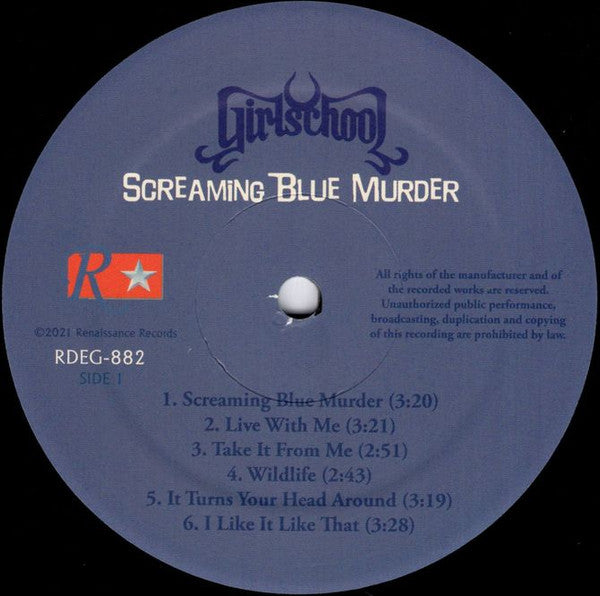 Girlschool : Screaming Blue Murder (LP, Album, Dlx, Ltd)