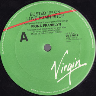 Fiona Franklyn : Busted Up On Love (12")
