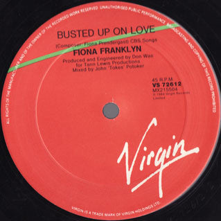 Fiona Franklyn : Busted Up On Love (12")