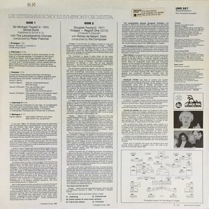 Michael Tippett* / Douglas Young (5) : Shires Suite / Virages – Region One (LP, Amb)
