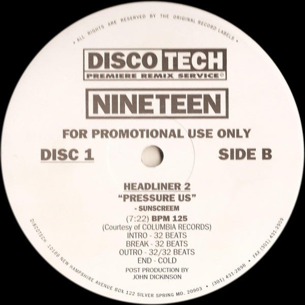 Various : DiscoTech Nineteen (3x12", Comp, Promo)