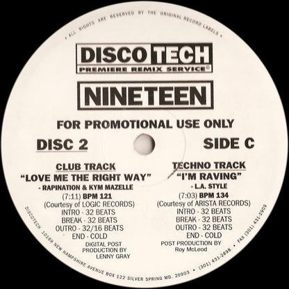 Various : DiscoTech Nineteen (3x12", Comp, Promo)