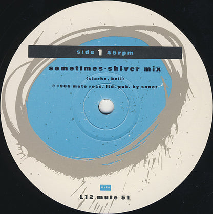 Erasure : Sometimes (Shiver Mix) (12", Ltd)