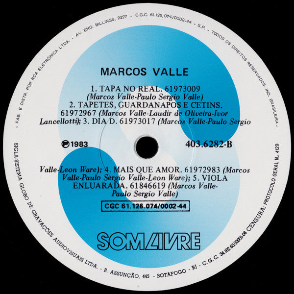 Marcos Valle : Marcos Valle (LP, Album, RE)