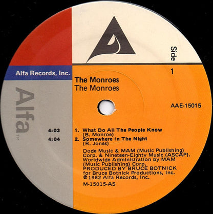 The Monroes (2) : The Monroes (LP, MiniAlbum, Mon)