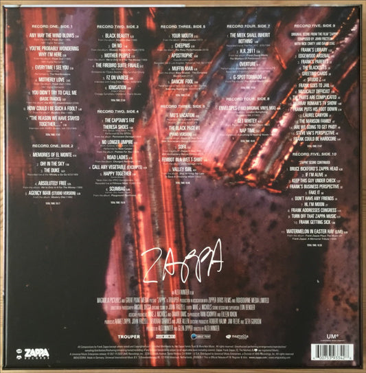 Frank Zappa : Zappa (Original Motion Picture Soundtrack Deluxe) (Box, Dlx + 5xLP, Album)