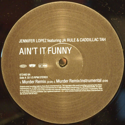 Jennifer Lopez : Ain't It Funny (12")