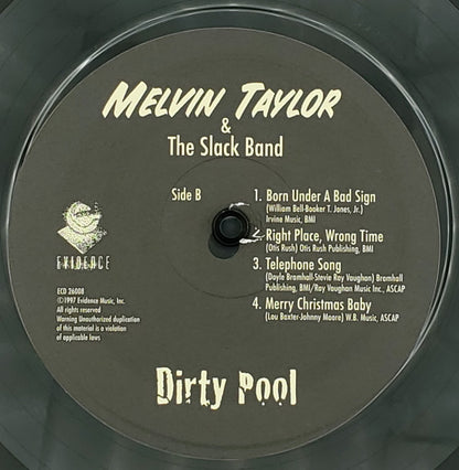 Melvin Taylor & The Slack Band : Dirty Pool (LP, Album, Ltd, RE, RM, 180)