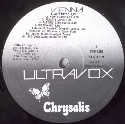 Ultravox : Vienna (LP, Album)