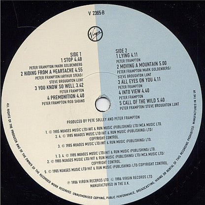 Peter Frampton : Premonition (LP, Album)