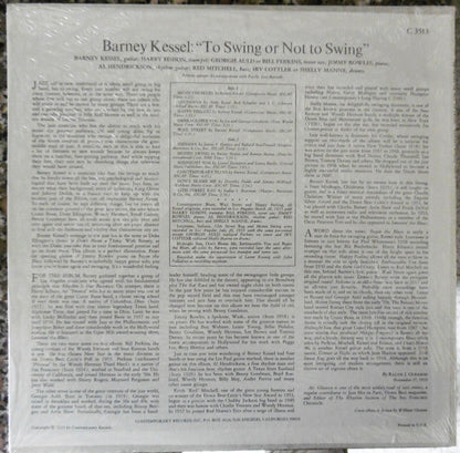 Barney Kessel : Vol. 3, To Swing Or Not To Swing (LP, Album, RE)