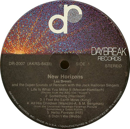 Les Brown And His Band Of Renown With The Jack Halloran Singers : New Horizons (LP, Album)