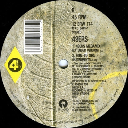 49ers : Girl To Girl (12")