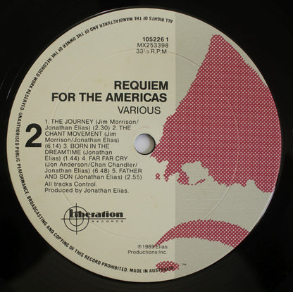 Jonathan Elias : Requiem For The Americas - Songs From The Lost World (LP, Album, Gat)