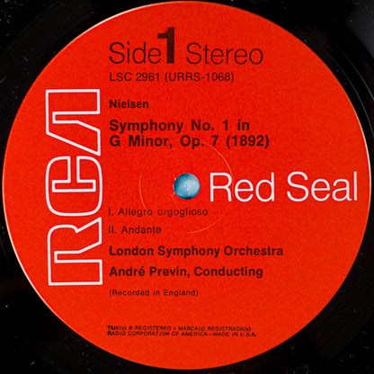 Carl Nielsen, André Previn Conducts The London Symphony Orchestra : Symphony No. 1 (1892) (LP, RP)