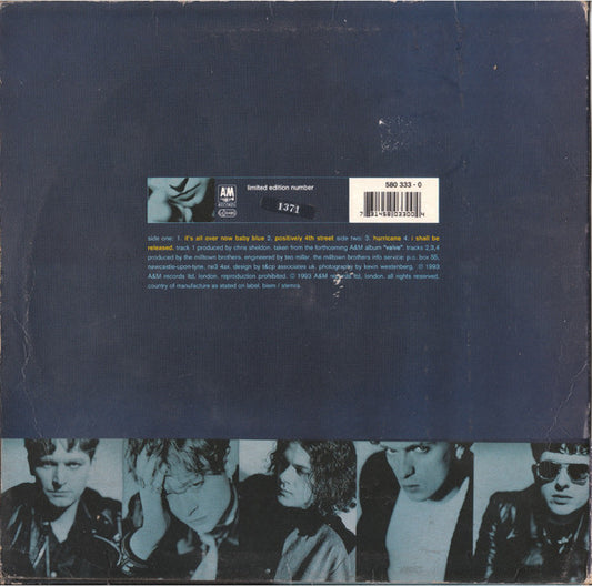 Milltown Brothers : It's All Over Now Baby Blue (10", EP, Ltd, Num)