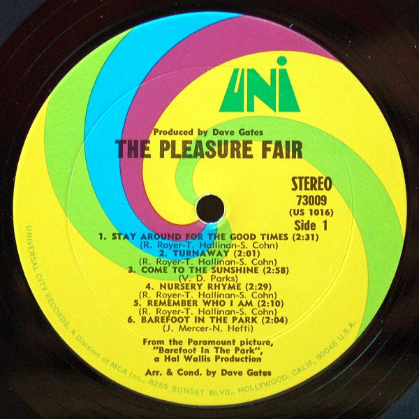 The Pleasure Fair : The Pleasure Fair (LP, Album, Mon)