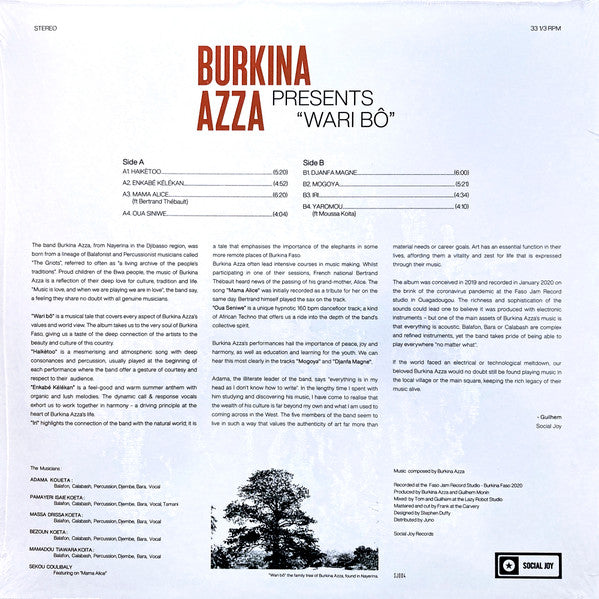 Burkina Azza : Wari bô (LP, Album)
