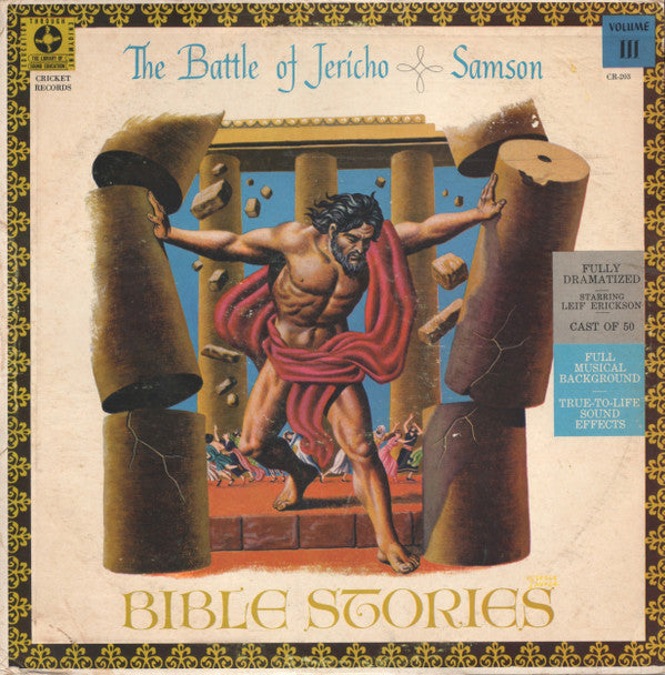 Leif Erickson : Bible Stories: The Battle Of Jericho / Samson, Vol III (LP, Styrene)