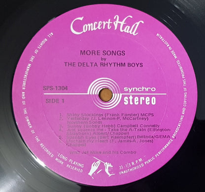 The Delta Rhythm Boys With Jef Mike And His Combo : More Songs By The Delta Rhythm Boys (LP, Album)