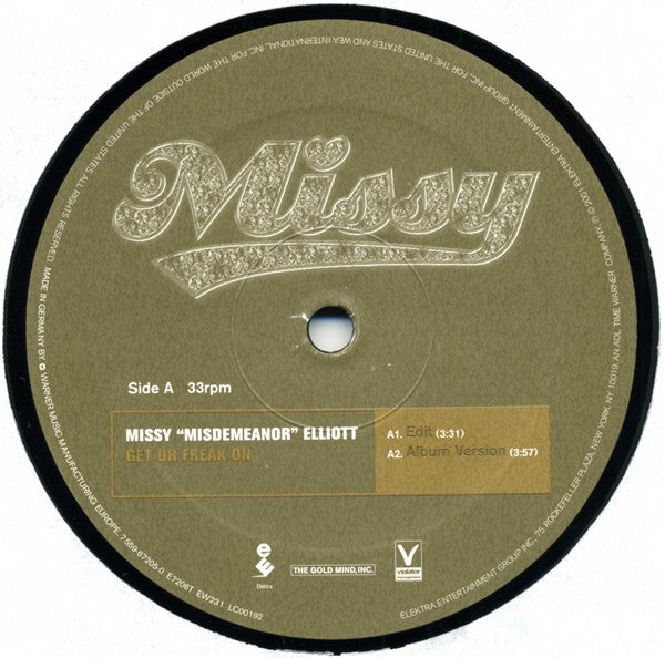 Missy Elliott : Get Ur Freak On (12")
