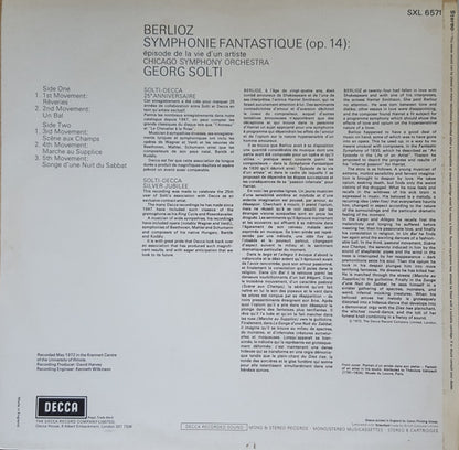 Hector Berlioz, Chicago Symphony Orchestra, Georg Solti : Symphonie Fantastique (LP, RP)