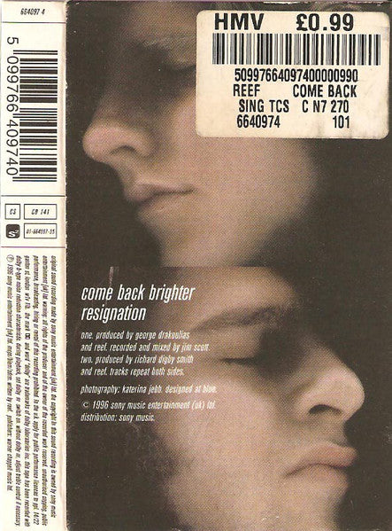 Reef : Come Back Brighter (Cass, Single)