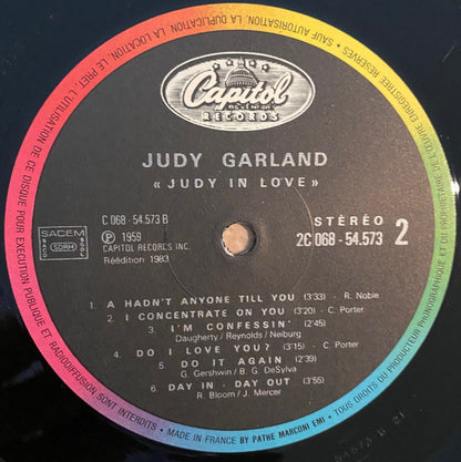 Judy Garland : Judy In Love (LP, Album, RE)