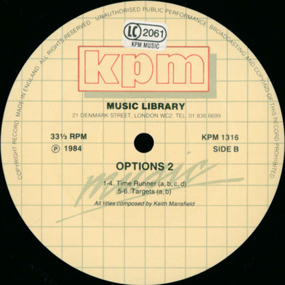 Keith Mansfield : Options 2 (LP)