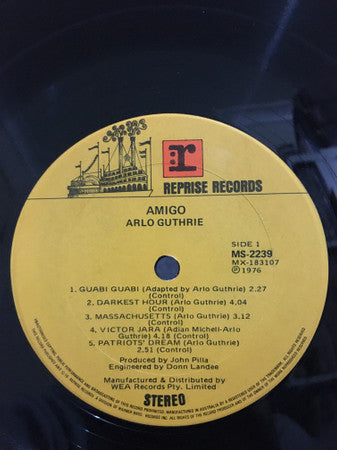 Arlo Guthrie : Amigo (LP, Album)