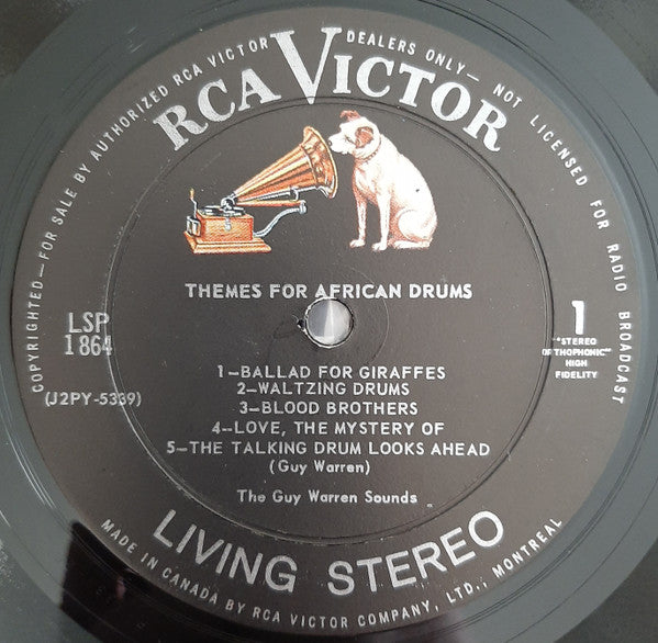 The Guy Warren Sounds : Themes For African Drums (LP, Album)