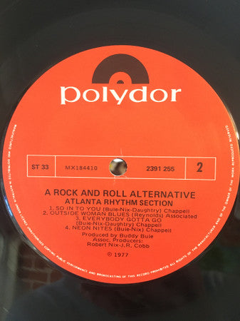 Atlanta Rhythm Section : A Rock And Roll Alternative (LP, Album)