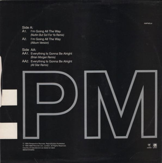Sounds Of Blackness : I'm Going All The Way / Everything Is Gonna Be Alright (12", Promo)