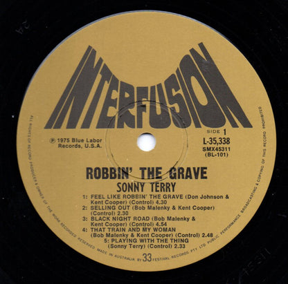 Sonny Terry : Robbin' The Grave (LP)