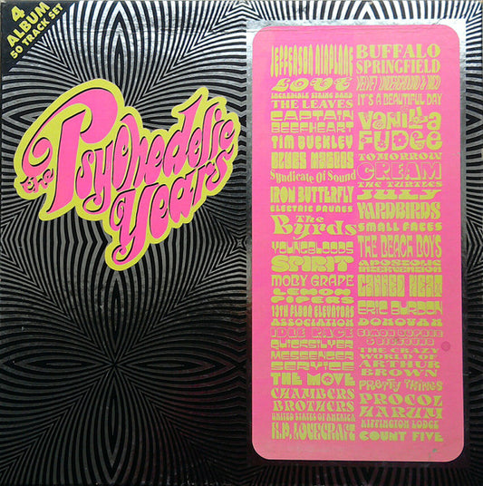 Various : The Psychedelic Years (4xLP, Comp)