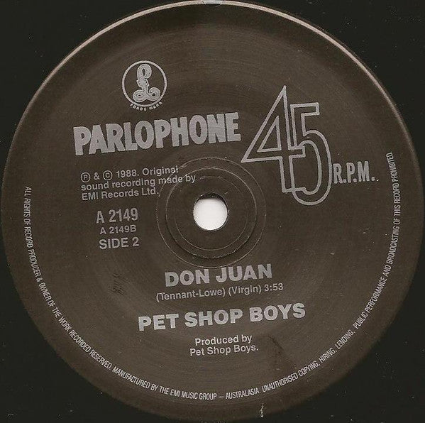 Pet Shop Boys : Domino Dancing (7", Single)