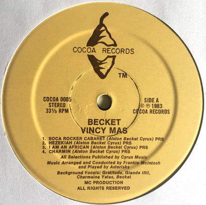 Alston "Beckett" Cyrus : Vincy Mas (LP, Album)