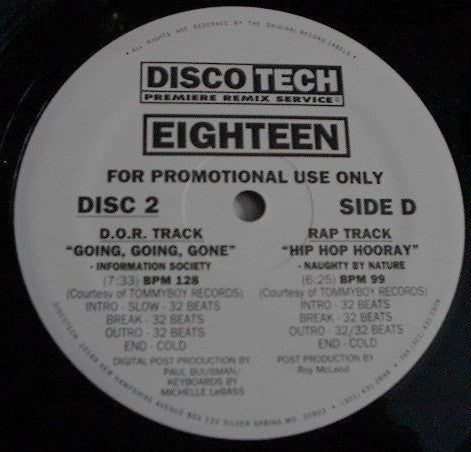 Various : DiscoTech Eighteen (3x12", Comp, Promo)