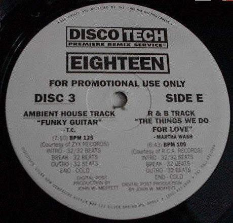 Various : DiscoTech Eighteen (3x12", Comp, Promo)