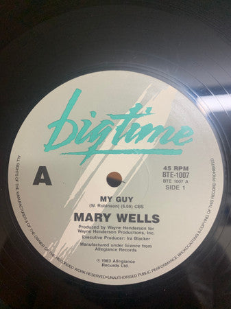 Mary Wells : My Guy (12", Single)