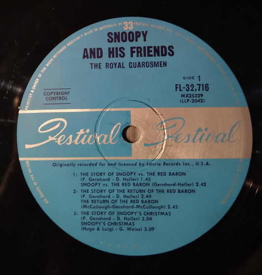 The Royal Guardsmen : Snoopy And His Friends The Royal Guardsmen (LP, Album, Mono)