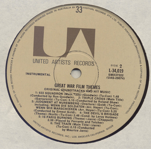 Various : Great War Film Themes (LP)
