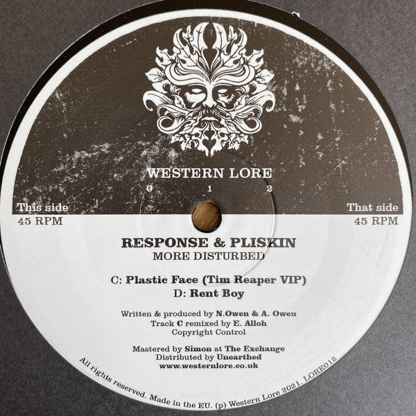 Response & Pliskin : More Disturbed EP (2x12", EP)