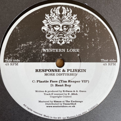 Response & Pliskin : More Disturbed EP (2x12", EP)