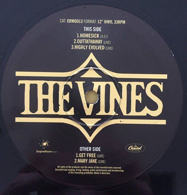 The Vines : Homesick (12", Single)