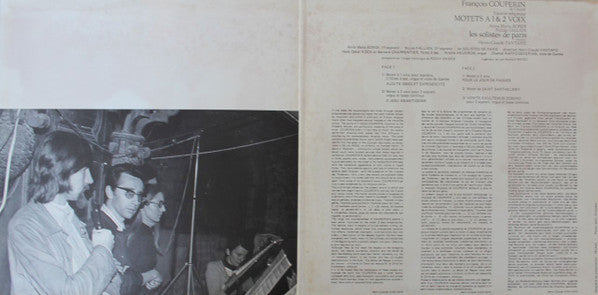 François Couperin, Anna-Maria Bondi, Nicole Fallien, Orchestre Des Solistes De Paris : Motets à 1 Et 2 Voix (LP, gat)