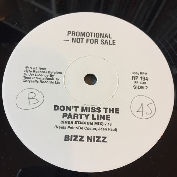 MC Hammer / Adeva / Bizz Nizz : U Can't Touch This / Treat Me Right / Don't Miss The Party Line (12", Promo)